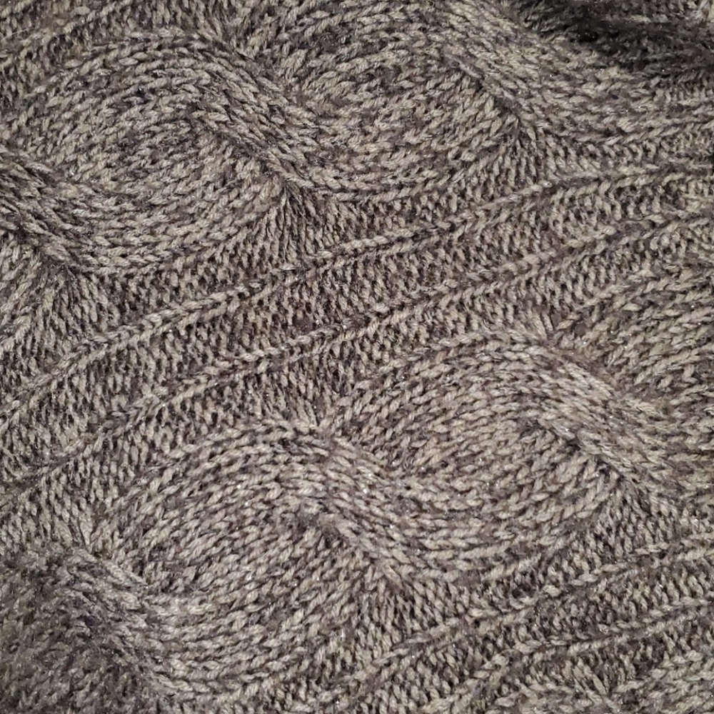 Collared Knit Poncho - Picture 7 of 8